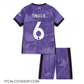 Liverpool Thiago Alcantara #6 Terza Maglia Bambino 2023-24 Manica Corta (+ Pantaloni corti)
